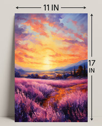 Lavender Sunset Poster