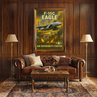 F-15C Eagle Air Superiority Fighter Poster PosterGoat