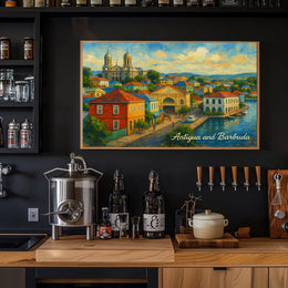 Antigua and Barbuda A Vibrant Landscape Poster