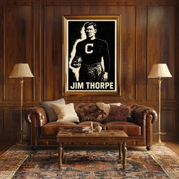 Jim Thorpe Iconic Athlete Poster