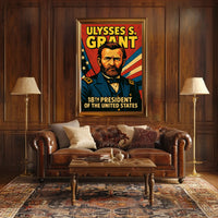 Ulysses S Grant 18th President Poster Wall Art Decor