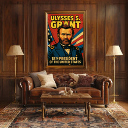 Ulysses S Grant 18th President Poster Wall Art Decor