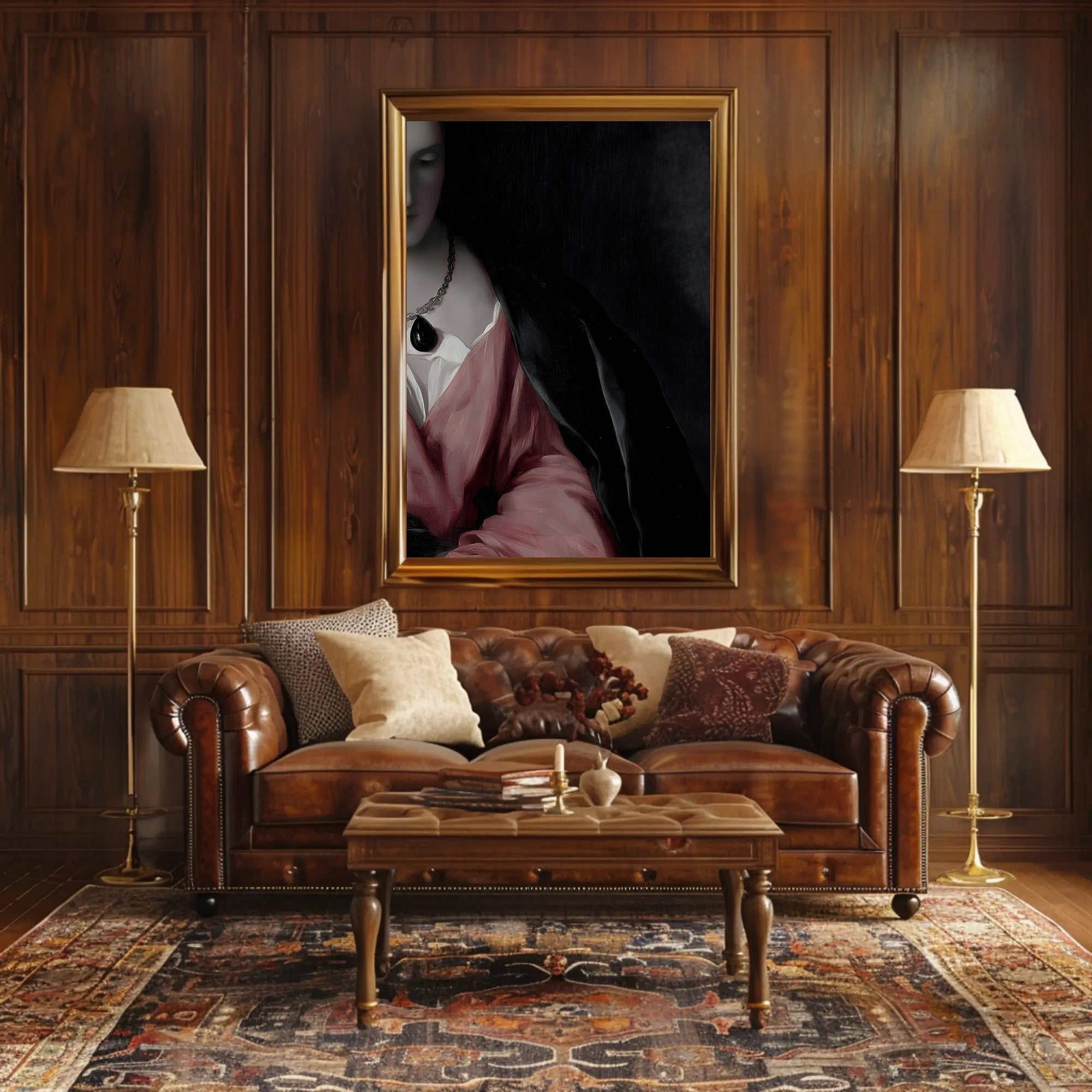 Renaissance Elegance: Artistic Portrait Poster PosterGoat