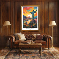 Rio de Janeiro Sunset Poster PosterGoat