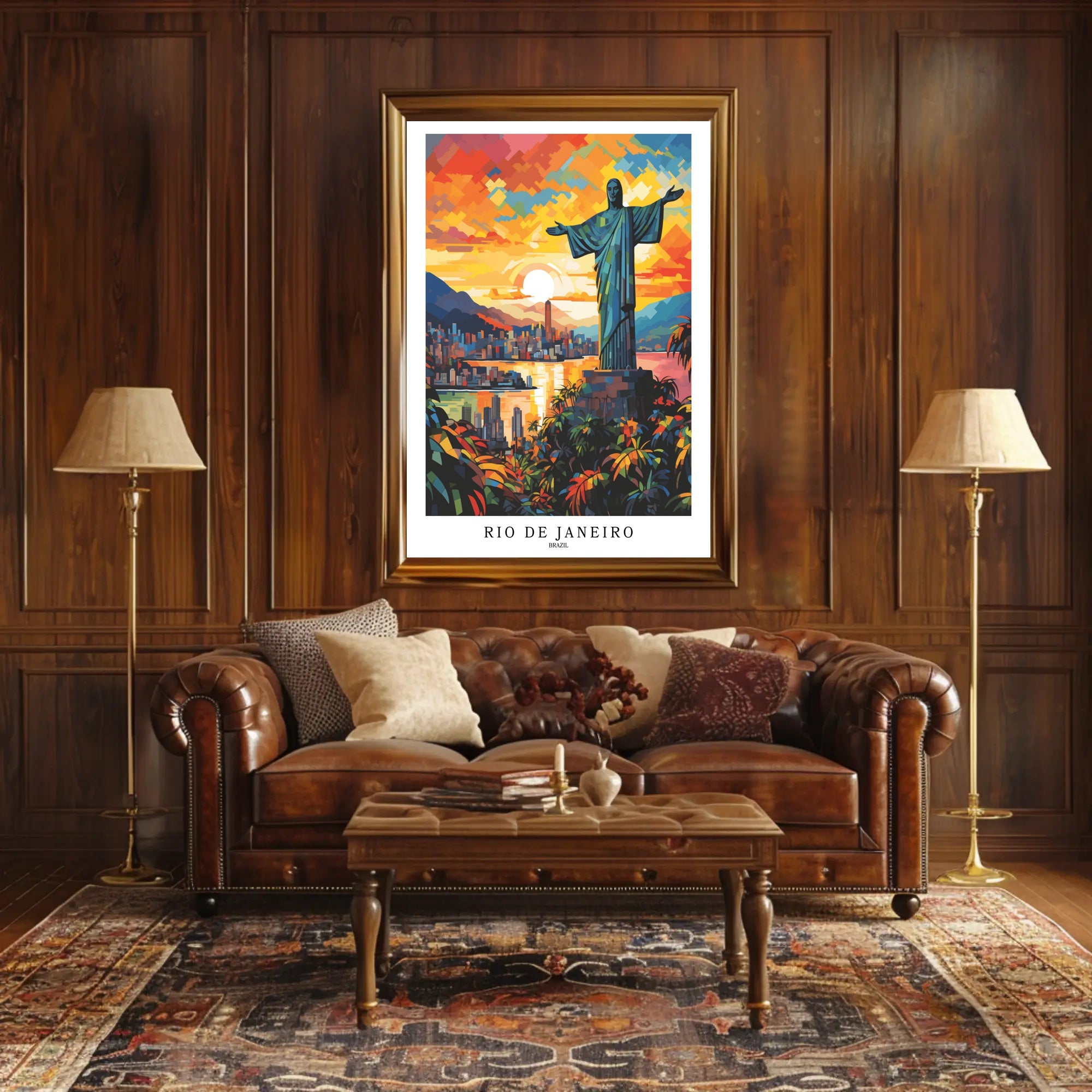 Rio de Janeiro Sunset Poster PosterGoat