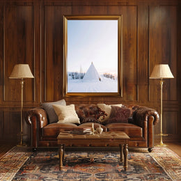 Tranquil Winter Landscape Minimalistic Artistic Poster