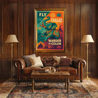 Thailand Adventure Vintage Travel Poster PosterGoat