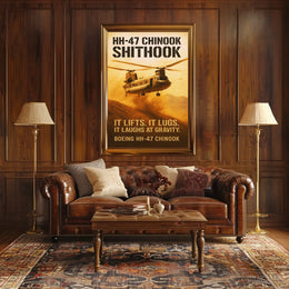 HH-47 Chinook Helicopter Poster