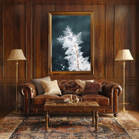 Intricate Ice Crystal Close-Up - Artistic Poster