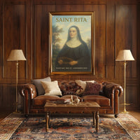 Saint Rita Feast Day Poster