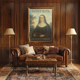 Saint Rita Feast Day Poster