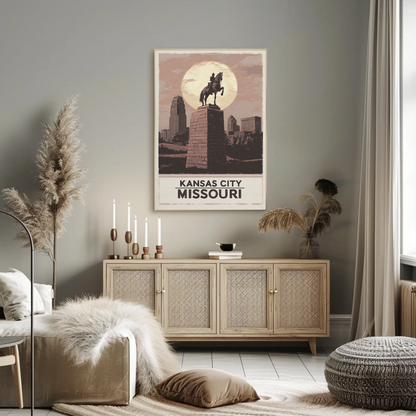 Kansas City Missouri Vintage Poster