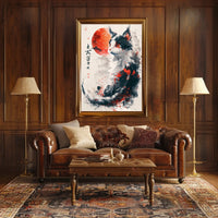 Majestic Feline In Abstract Art Abstract Poster