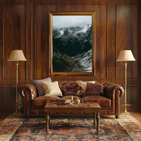 Majestic Alpine Landscape Photorealistic Adventure Poster