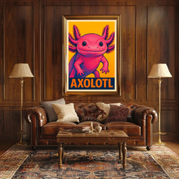 Axolotl Pop Art Poster