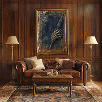 Gothic Quill of Mortality Artistic Poster