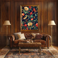 Enchanted Garden Birds Wall Art Print