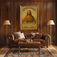 Jesus Christ Vintage Religious Poster - Cultural or Heritage Poster