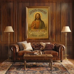 Jesus Christ Vintage Religious Poster - Cultural or Heritage Poster