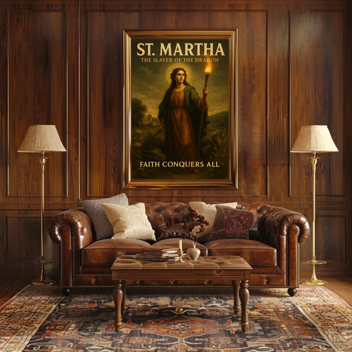 St. Martha The Slayer of the Dragon Poster