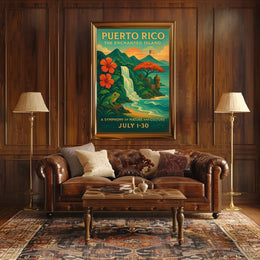 Puerto Rico The Enchanted Island Poster