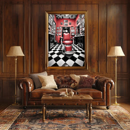 Classic Barber Shop Ambiance Poster