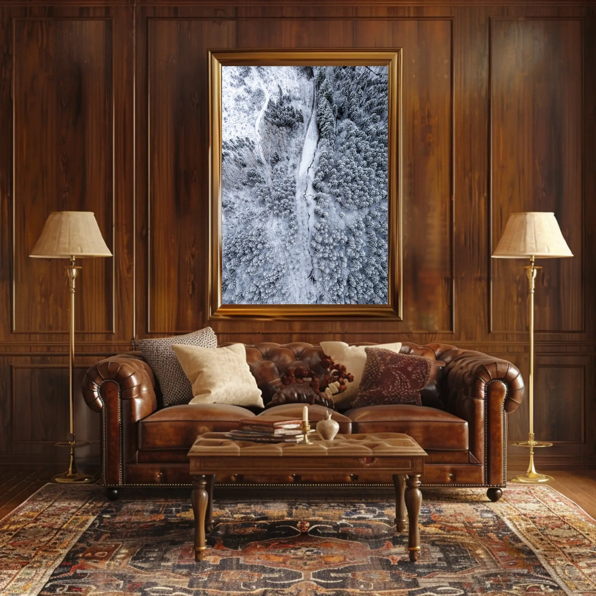 Winter Wonderland From Above Poster