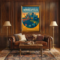 The Vibrant Pulse of Minneapolis Poster PosterGoat