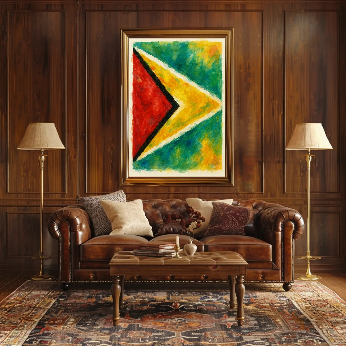 Abstract National Colors Poster