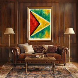 Abstract National Colors Poster