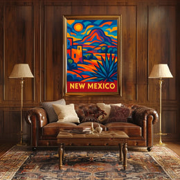 New Mexico Vibrant Landscapes Wanderlust Poster