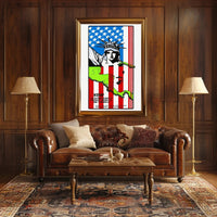 Stop U.S. Intervention Poster PosterGoat