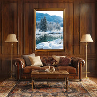 Winter Serenity in a National Park Poster