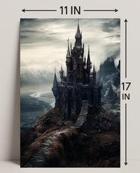 Enchanted Castle On A Cliff Poster