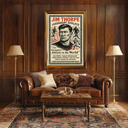 Legendary Athlete The Greatest in the World Jim Thorpe Poster