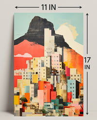 Vibrant Cityscape Collage Poster