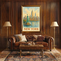 New York Water Color Poster