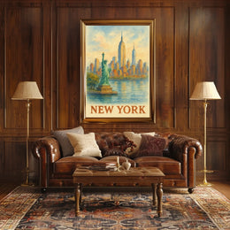 New York Water Color Poster