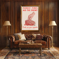 Forest Fires Aid the Enemy Poster PosterGoat