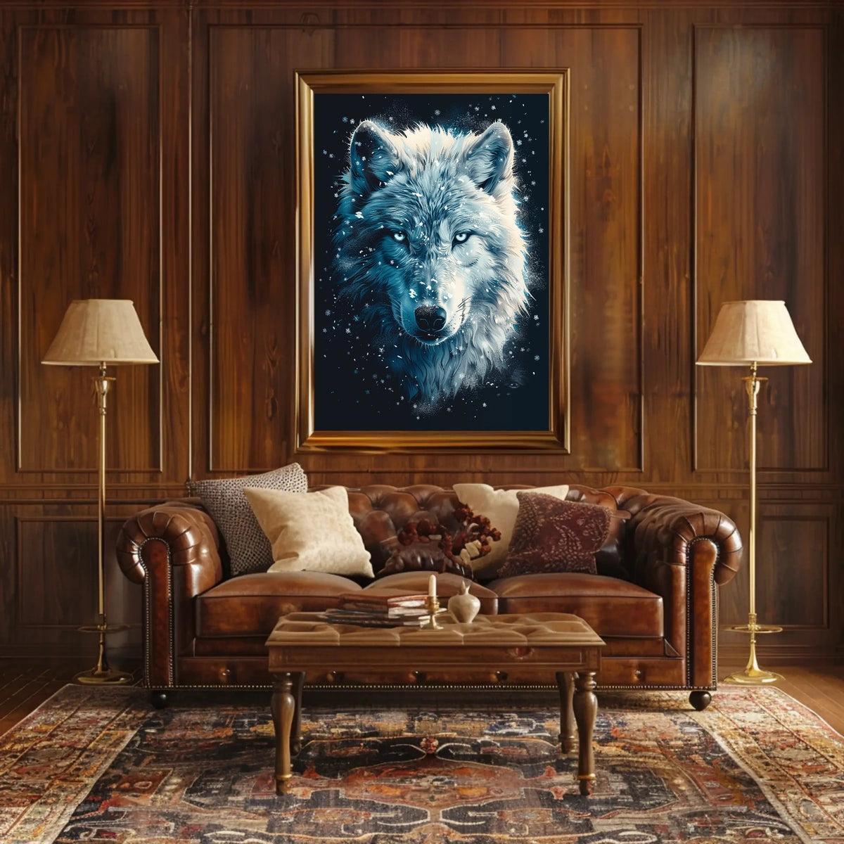 The Majestic Wolf Poster