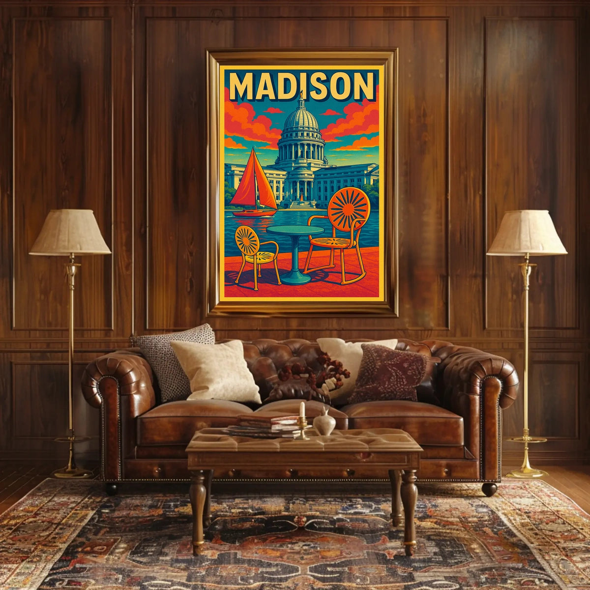 Madison Capitol Scene Poster