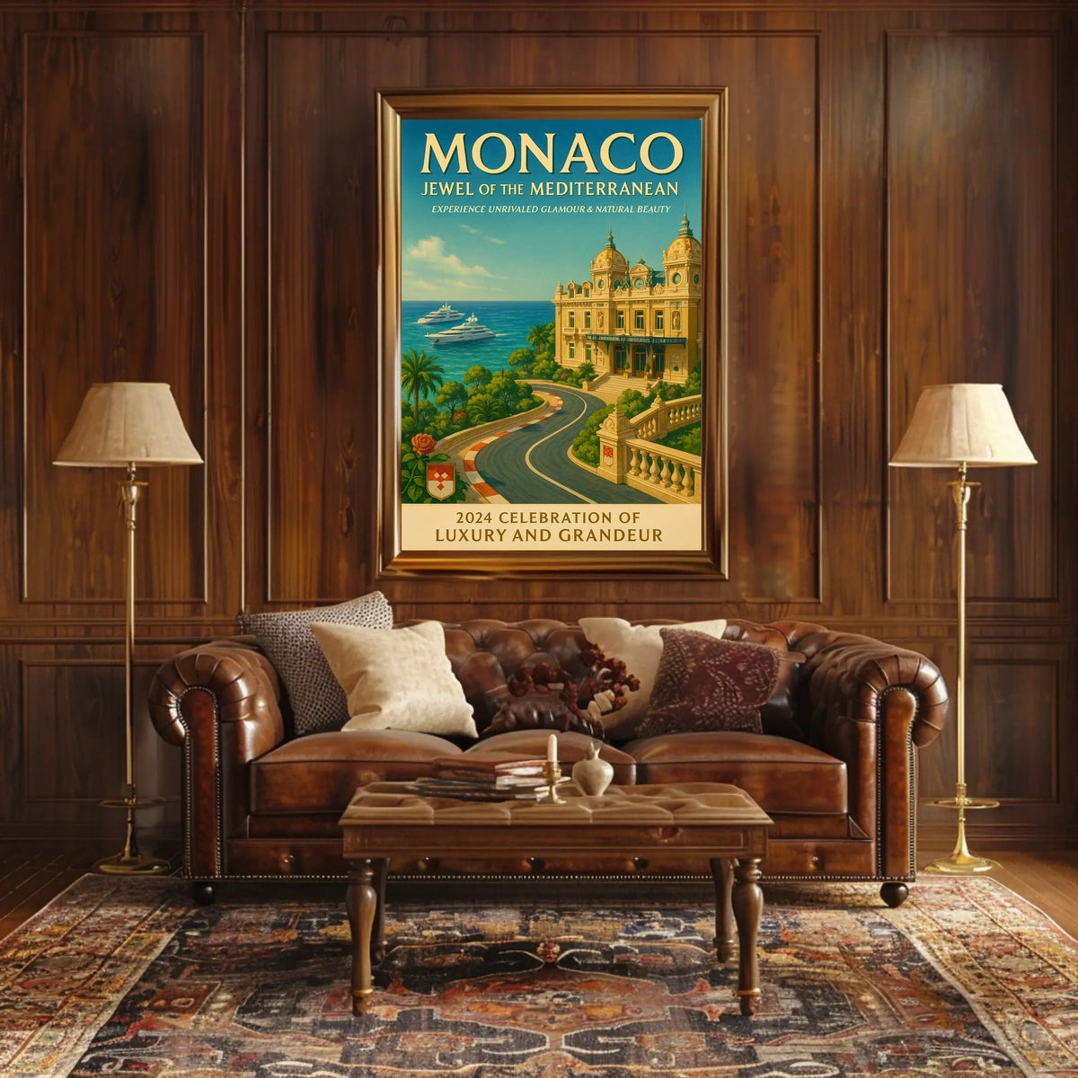 Monaco Jewel of the Mediterranean Poster