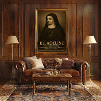 Bl. Adeline Benedictine Abbess Poster
