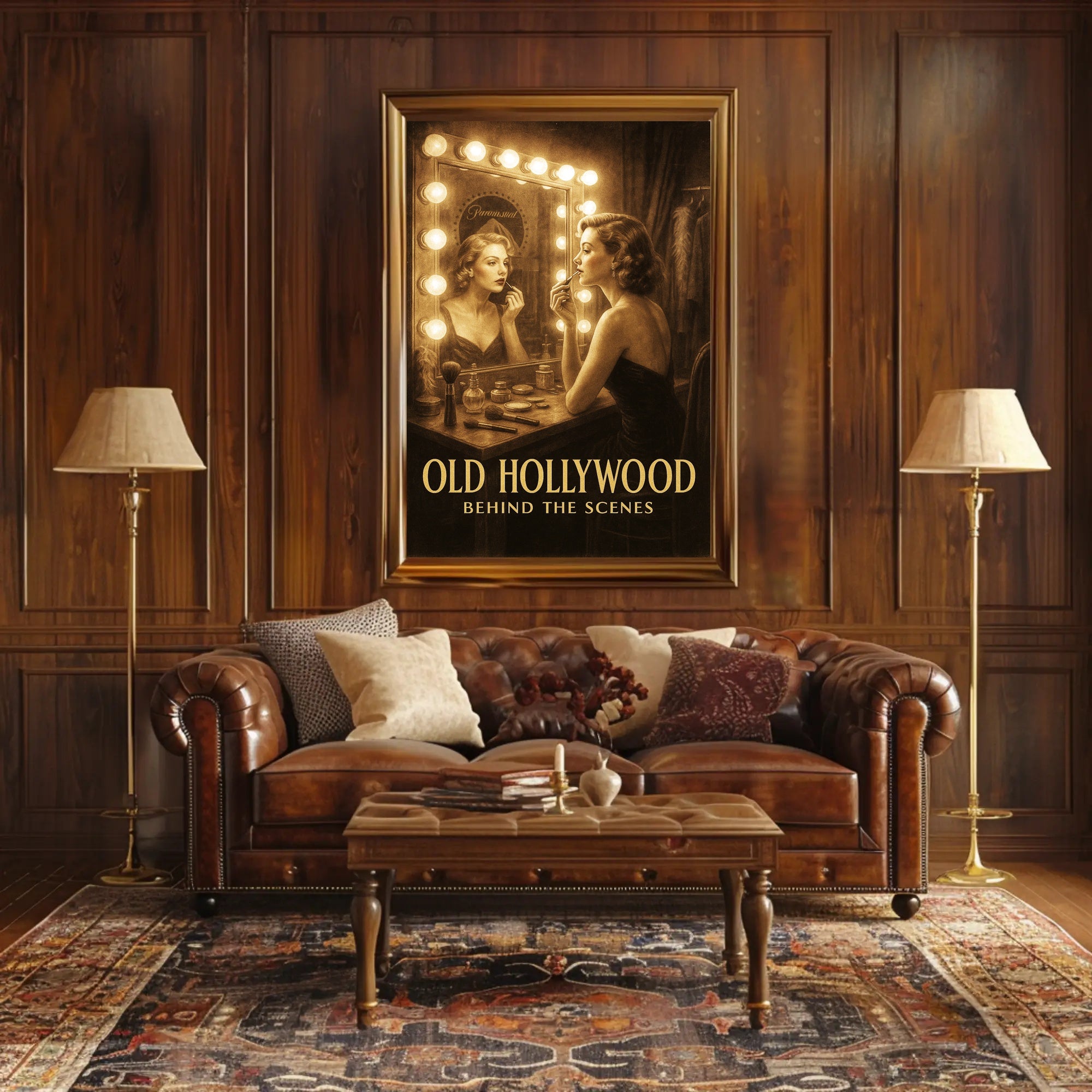Old Hollywood Behind the Scenes Poster PosterGoat