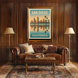 San Diego Skyline Poster