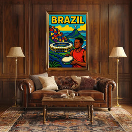Vibrant Brazil Poster