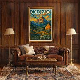 Colorado Where Adventure Meets Tranquility Description Discover the breathtaking Poster