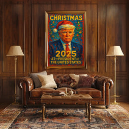 Christmas 2025 Presidential Humor Political or Propaganda Poster