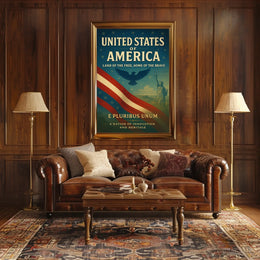 United States of America A Nation of Innovation and Heritage Poster