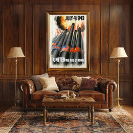 World War II Patriotic Art: Powerful Historical Poster